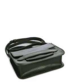 Lucrezia Umhängetasche fein genarbtes Rindsleder dunkelgrün