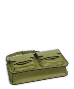 Lucrezia Umhängetasche fein genarbtes Rindsleder grün