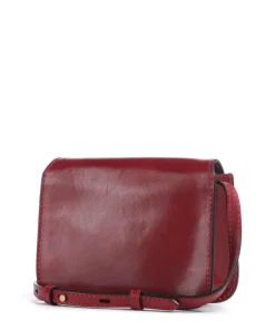 Lucrezia Umhängetasche fein genarbtes Rindsleder dunkelrot