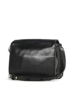 Lucrezia Umhängetasche fein genarbtes Rindsleder schwarz