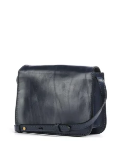 Lucrezia Umhängetasche fein genarbtes Rindsleder dunkelblau