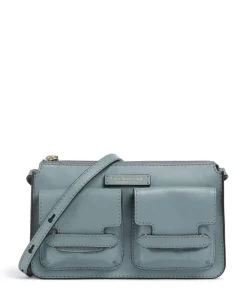 Lucrezia Umhängetasche fein genarbtes Rindsleder hellblau