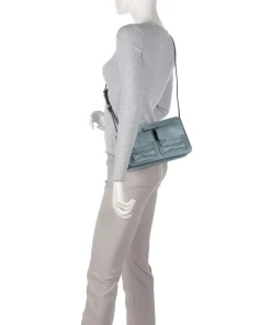 Lucrezia Umhängetasche fein genarbtes Rindsleder hellblau