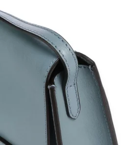 Lucrezia Umhängetasche genarbtes Rindsleder blau