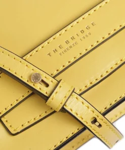 Lucrezia Umhängetasche genarbtes Rindsleder gelb