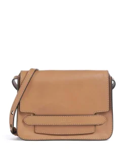 Lucrezia Umhängetasche genarbtes Rindsleder hellbraun