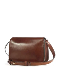 Lucrezia Umhängetasche glattes Rindsleder braun