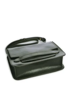 Lucrezia Umhängetasche glattes Rindsleder dunkelgrün