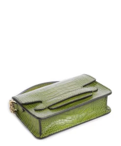 Lucrezia Wow Schultertasche geprägtes Rindsleder grün