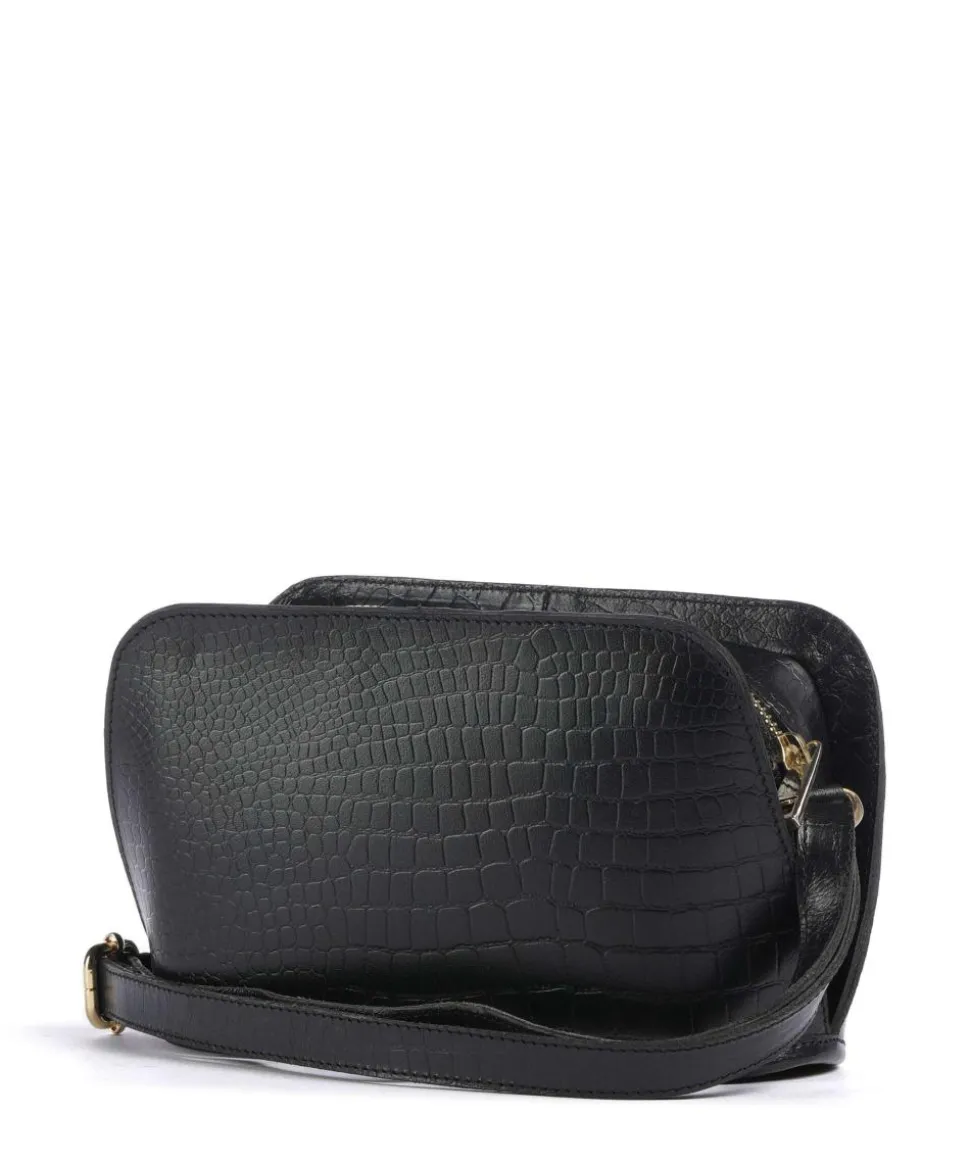 Lucy Umhängetasche Büffelleder schwarz