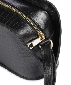 Lucy Umhängetasche Büffelleder schwarz