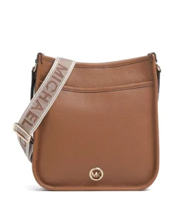 Luisa Umhängetasche genarbtes Leder braun