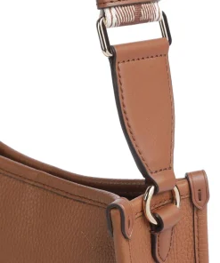 Luisa Umhängetasche genarbtes Leder braun