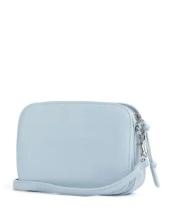 Luka Harris S Umhängetasche genarbtes Rindsleder hellblau