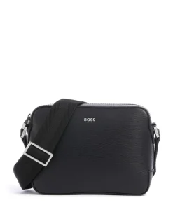 Luminary Umhängetasche geprägtes Rindsleder schwarz