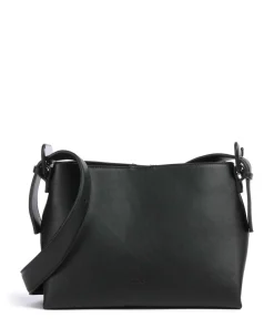 Luna Schultertasche Lederimitat schwarz