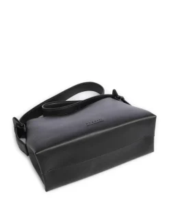 Luna Schultertasche Lederimitat schwarz