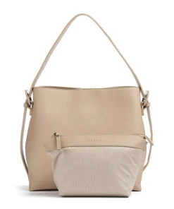 Luna Shopper Lederimitat beige