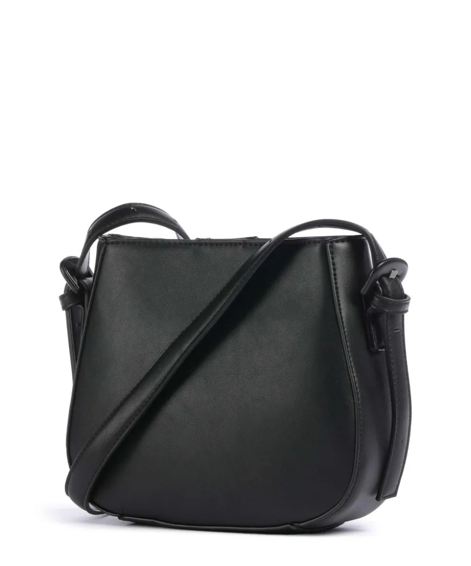 Luna Umhängetasche Lederimitat schwarz