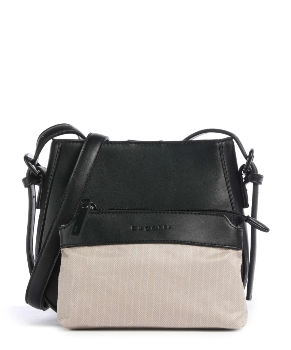 Luna Umhängetasche Lederimitat schwarz