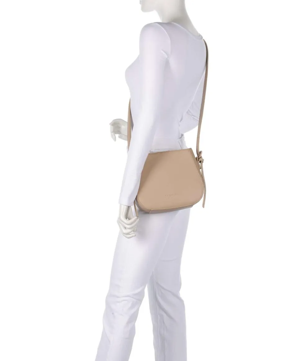 Luna Umhängetasche Lederimitat beige