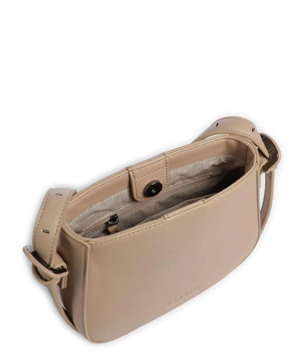 Luna Umhängetasche Lederimitat beige