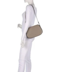 Lydia Schultertasche Rindsleder taupe