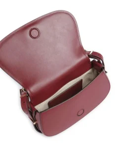 Lydia Small Umhängetasche fein genarbtes Rindsleder wein