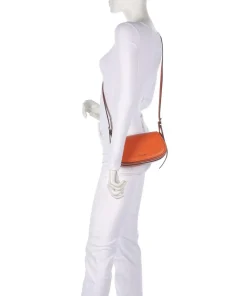 Lydia Small Umhängetasche fein genarbtes Rindsleder orange