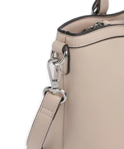 Lyon Schultertasche Lederimitat beige
