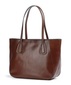 Maddalena Shopper fein genarbtes Rindsleder braun