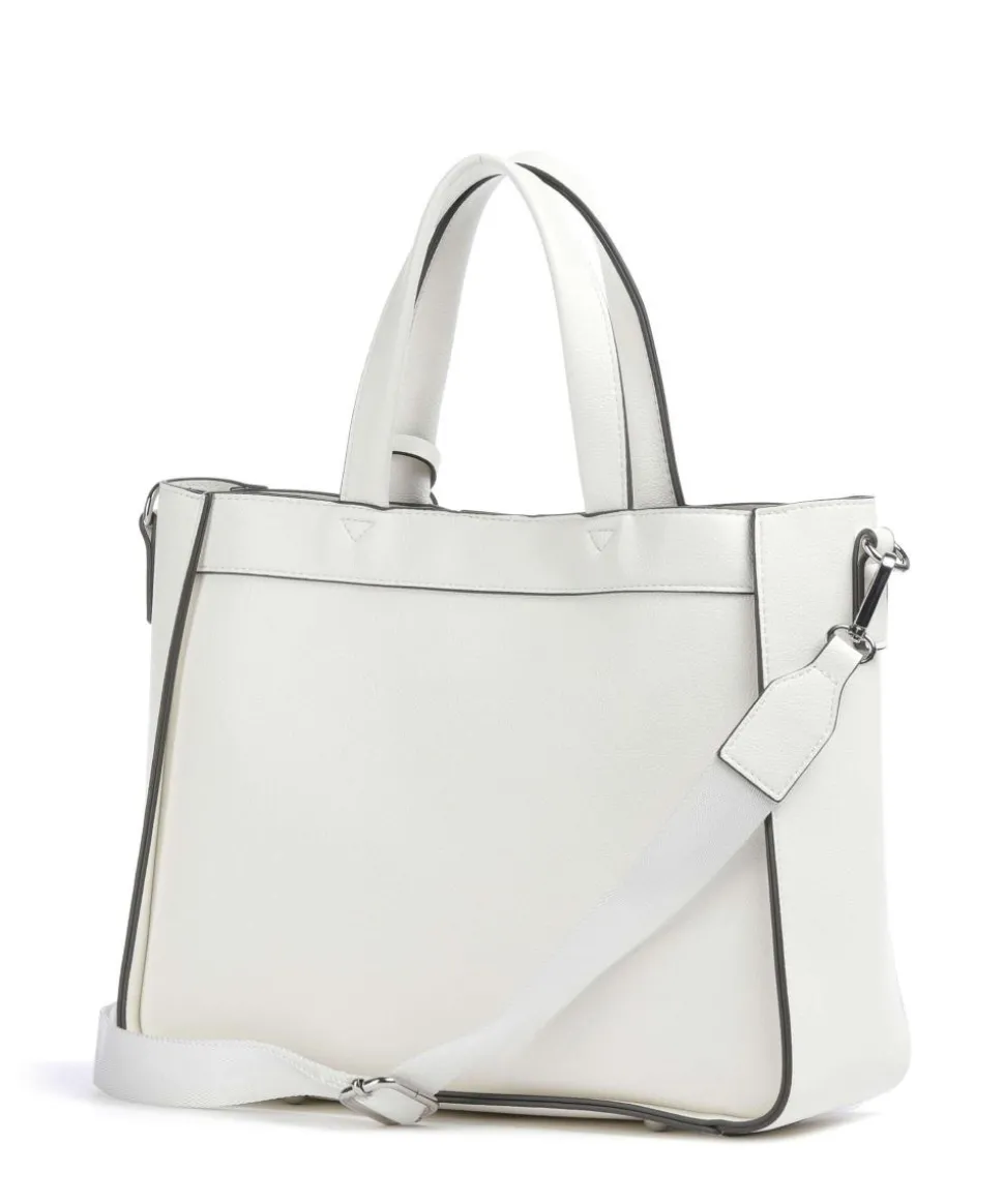 Madeira Handtasche Lederimitat weiß