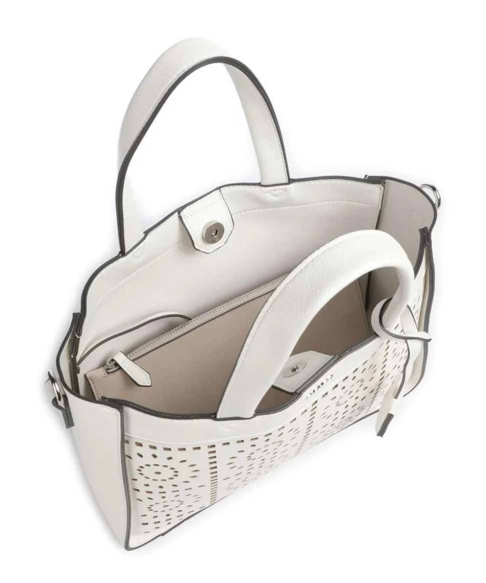 Madeira Handtasche Lederimitat weiß