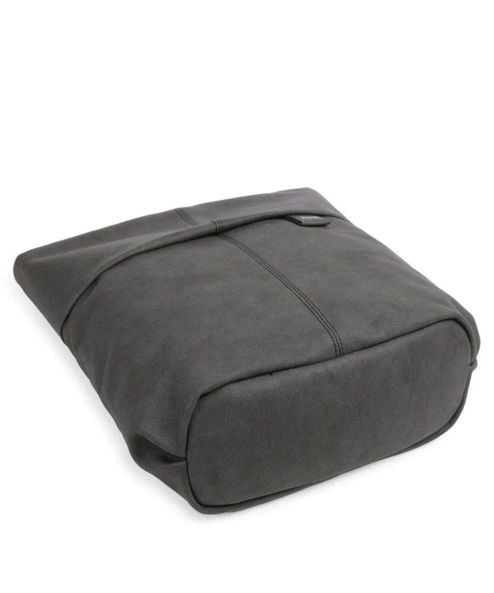 Mademoiselle M140 Beuteltasche Lederimitat dunkelgrau