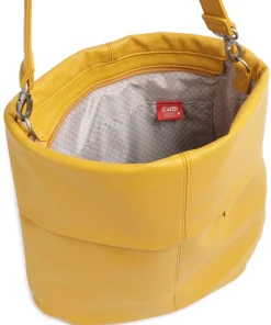 Mademoiselle.M M12 Beuteltasche Lederimitat senfgelb