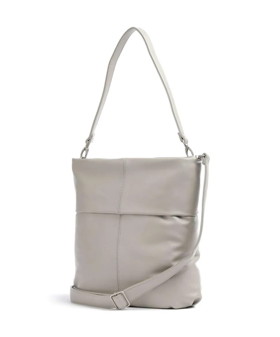 Mademoiselle.M M12 Beuteltasche Lederimitat hellgrau