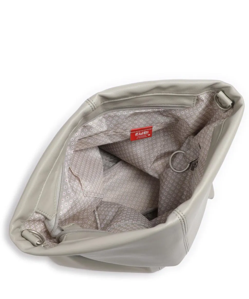 Mademoiselle.M M12 Beuteltasche Lederimitat hellgrau