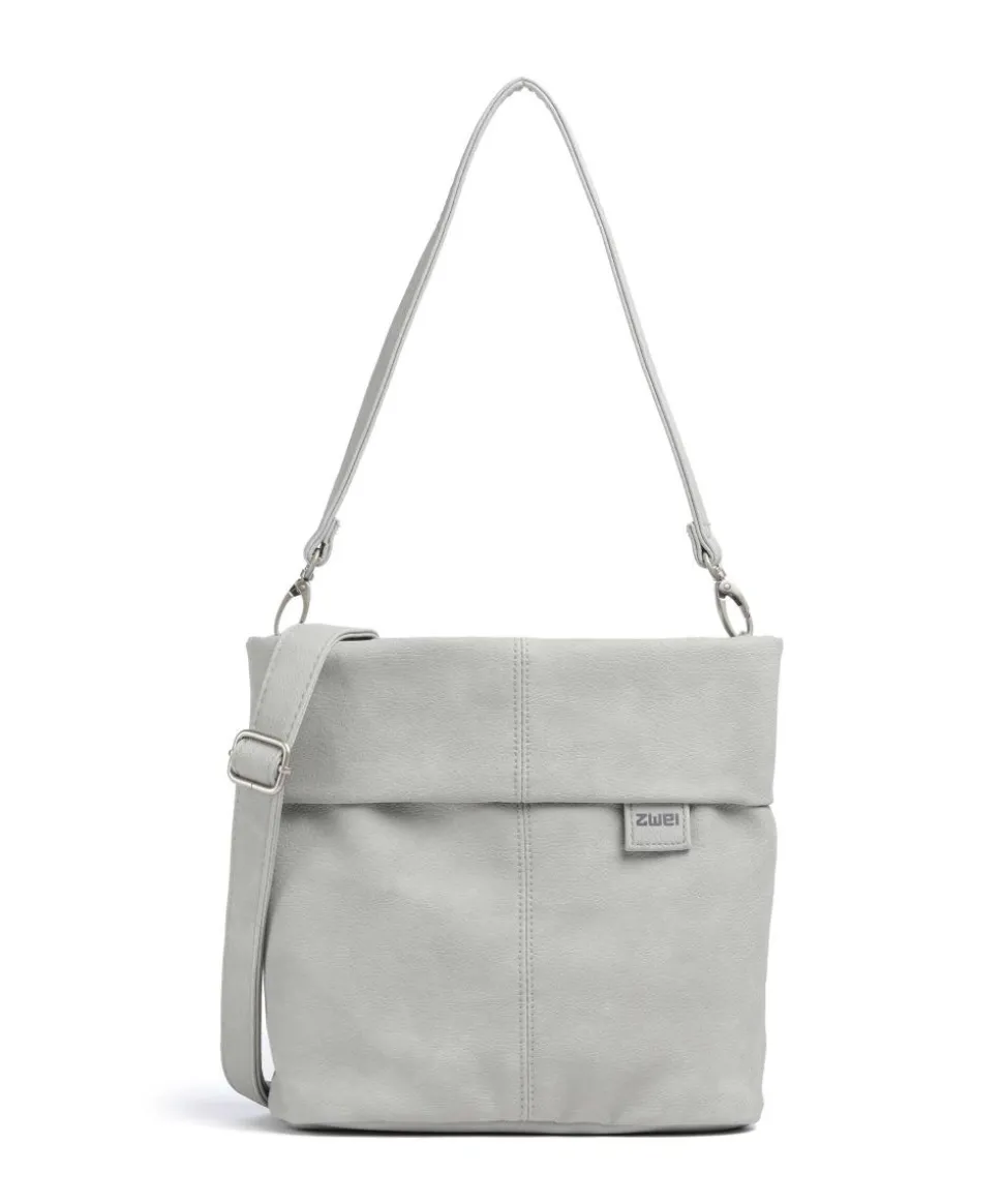 Mademoiselle.M M8 Schultertasche Lederimitat hellgrau