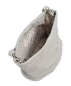 Mademoiselle.M M8 Schultertasche Lederimitat hellgrau