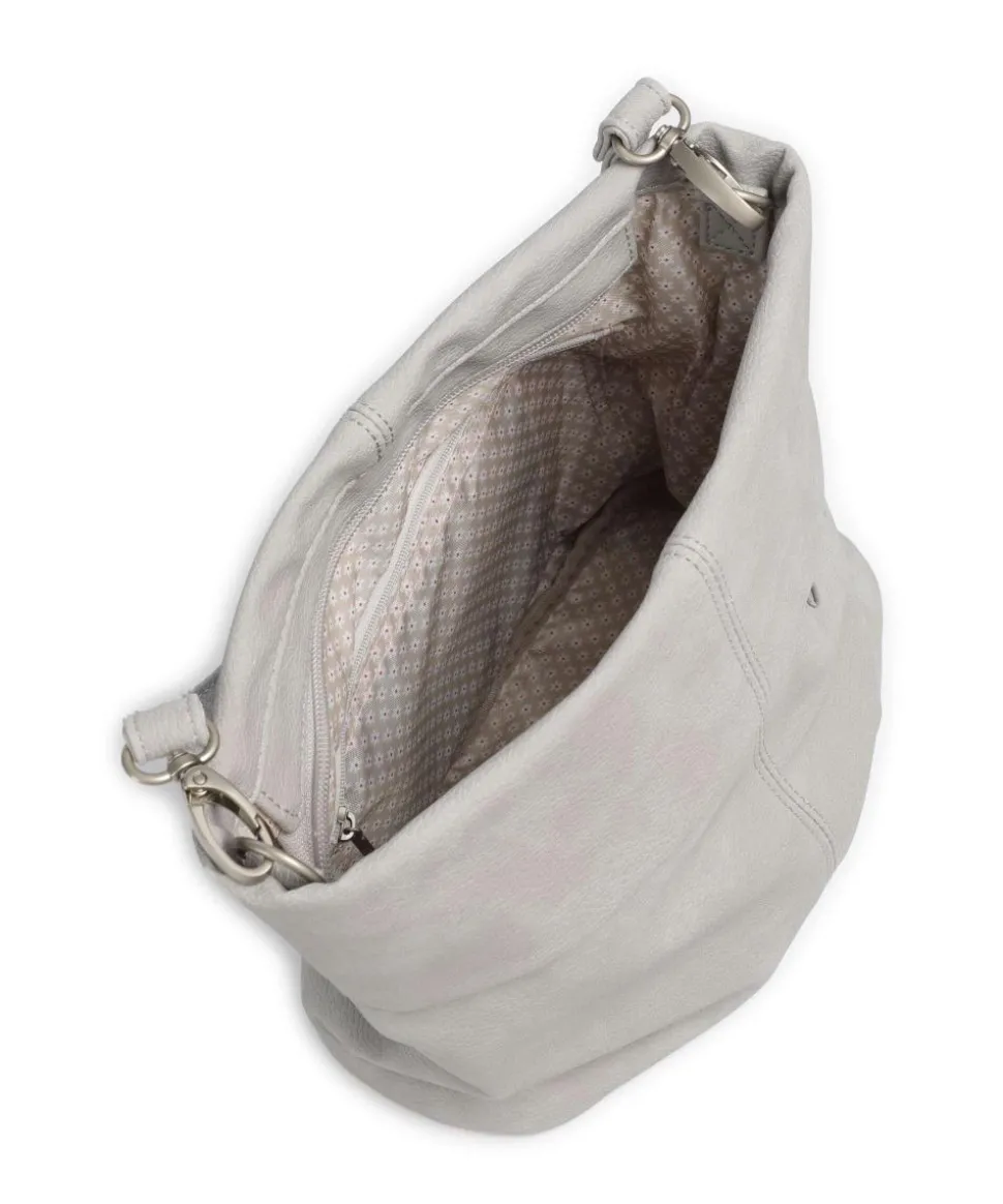 Mademoiselle.M M8 Schultertasche Lederimitat hellgrau