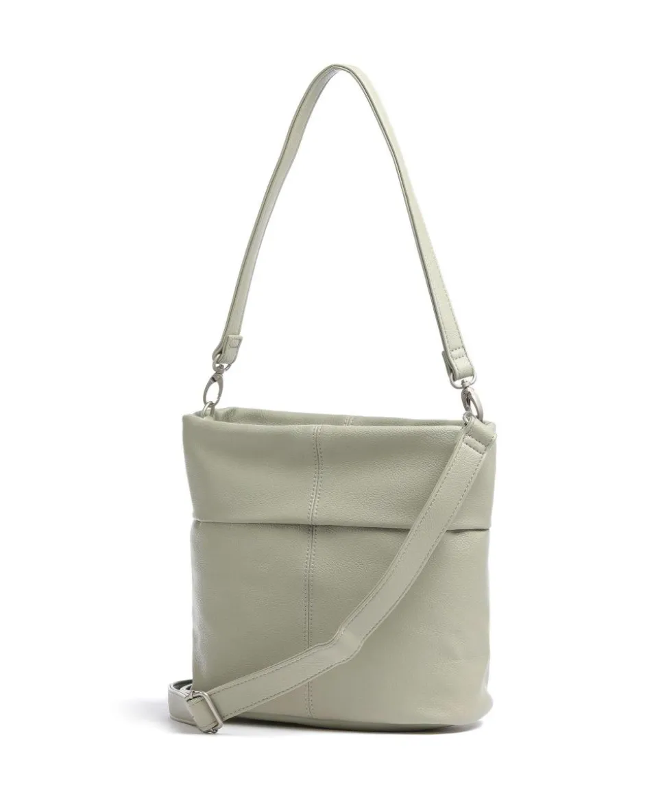 Mademoiselle.M M8 Schultertasche Lederimitat graugrün