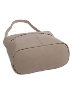 Mademoiselle.M M8 Schultertasche Lederimitat beige