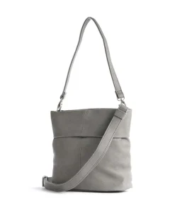 Mademoiselle.M M8 Schultertasche Lederimitat grau