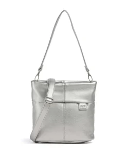 Mademoiselle.M M8 Schultertasche Lederimitat silber