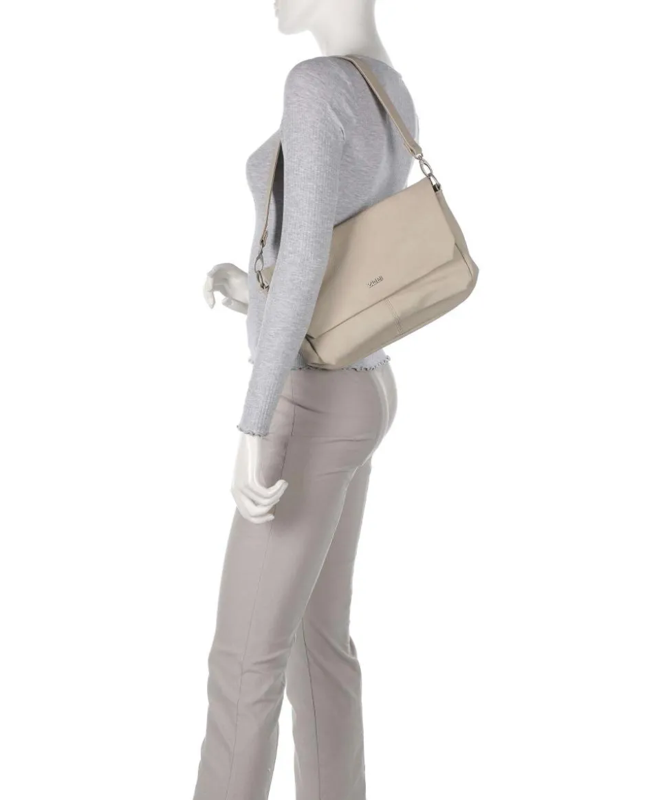 Mademoiselle.M M60 Schultertasche Lederimitat beige