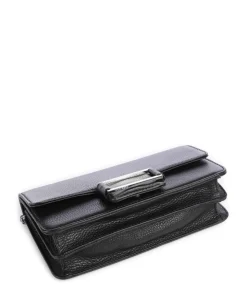 Magda Umhängetasche genarbtes Rindsleder schwarz