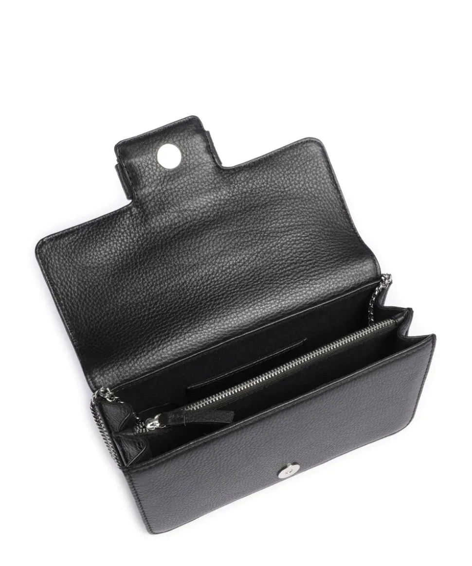 Magda Umhängetasche genarbtes Rindsleder schwarz