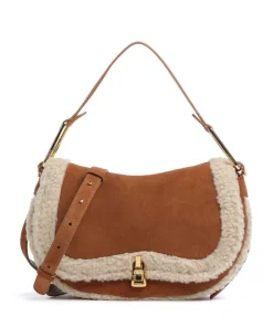 Magie Handtasche aufgerautes Leder braun