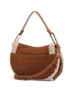 Magie Handtasche aufgerautes Leder braun