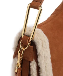 Magie Handtasche aufgerautes Leder braun